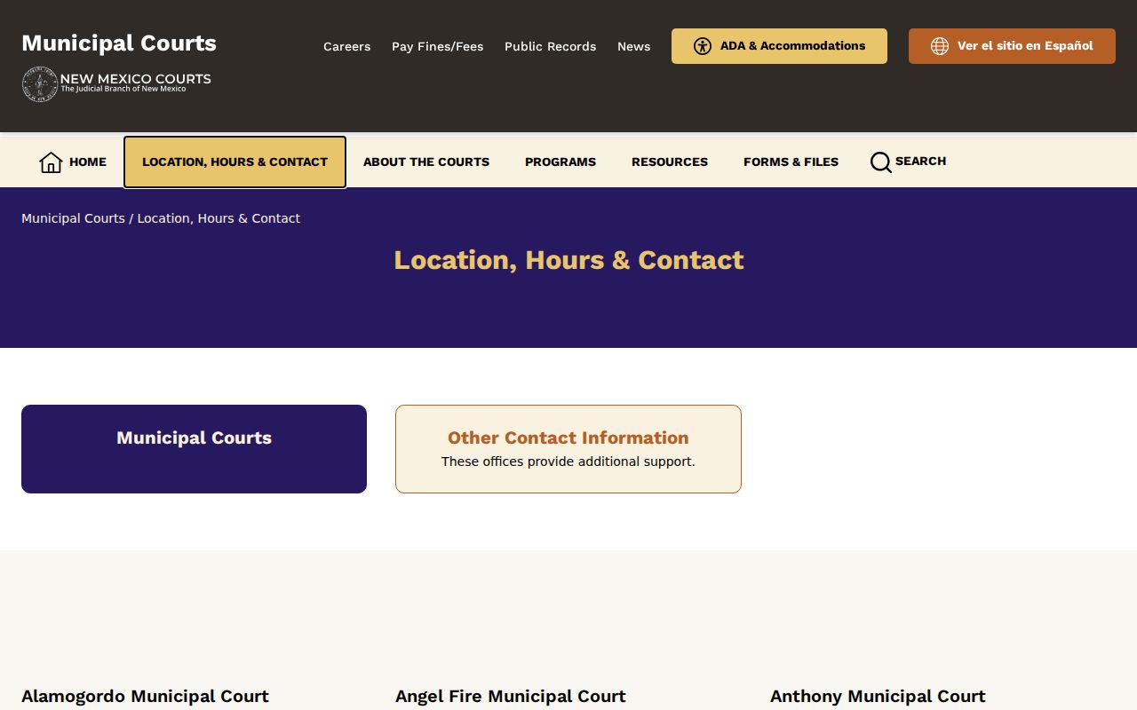 Bayard criminal record check through the municipal court directory