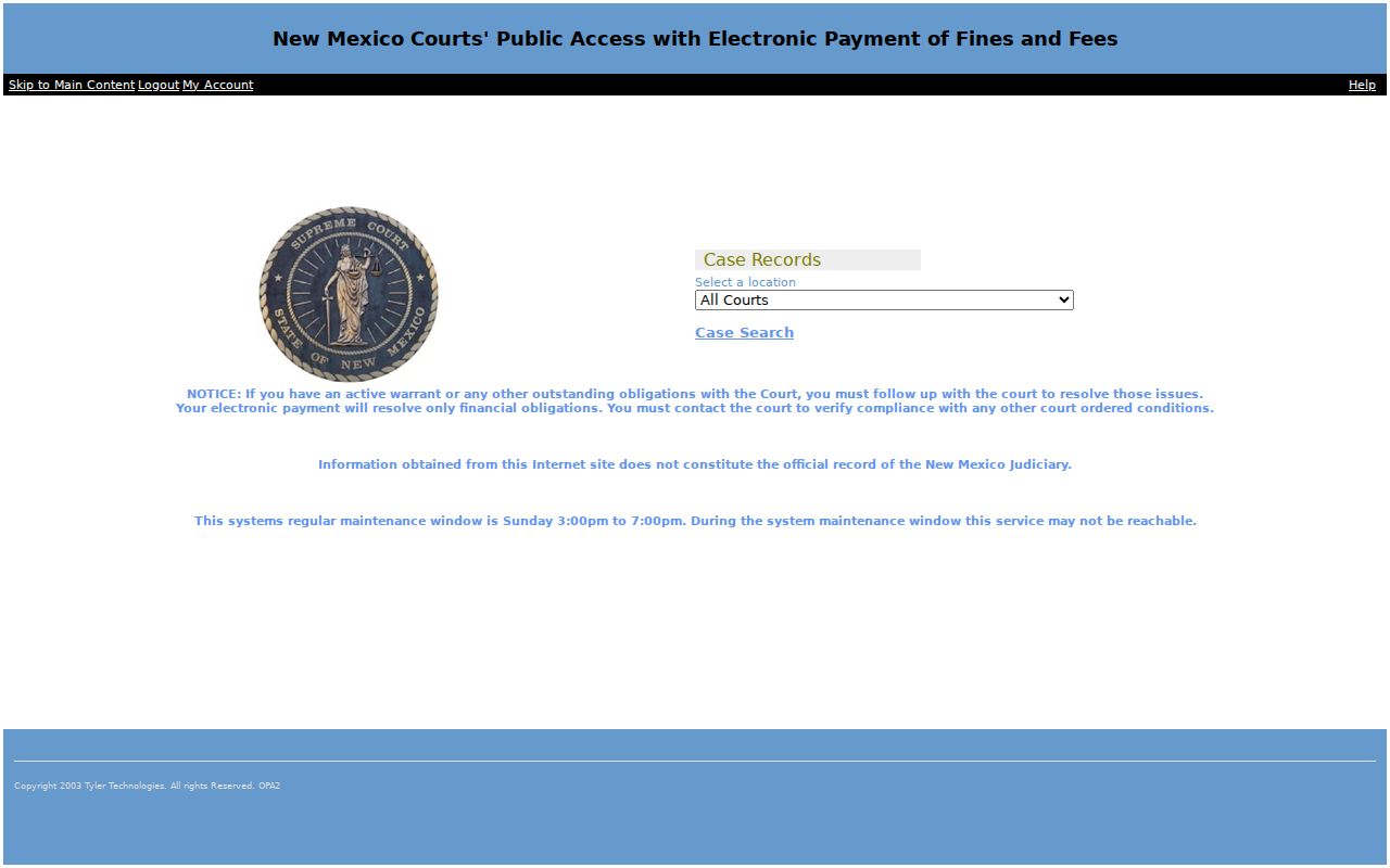 Grant County court case information in Odyssey public access