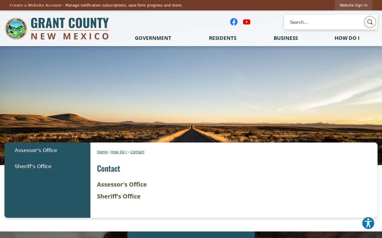 Grant County criminal records contact and public request page
