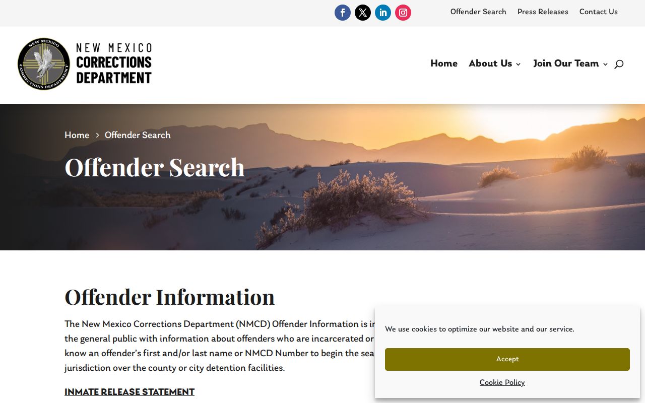 Grant County sex offender lookup and New Mexico offender search interface